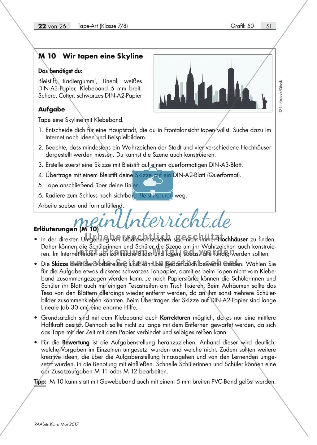 Tape Art: Das Tapen einer Skyline Preview 22