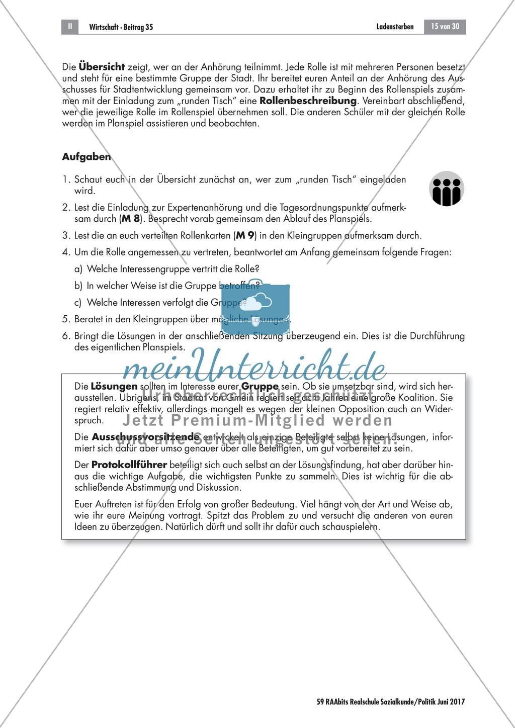 Planspiel zum Thema Ladensterben Preview 8