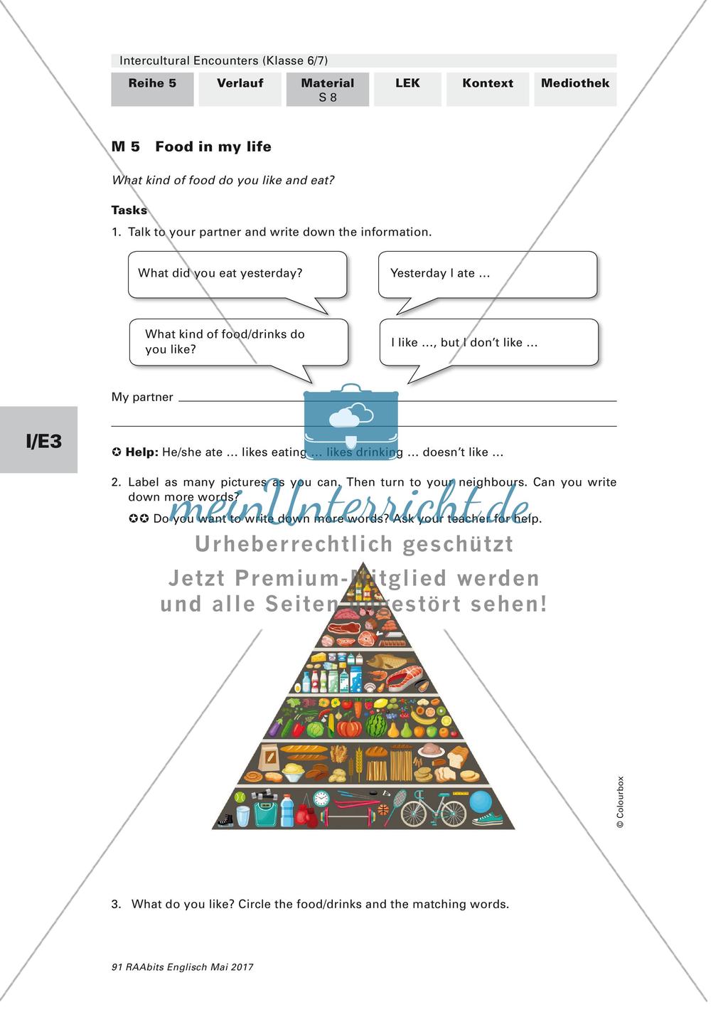 Intercultural Encounters - Eating habits Preview 1