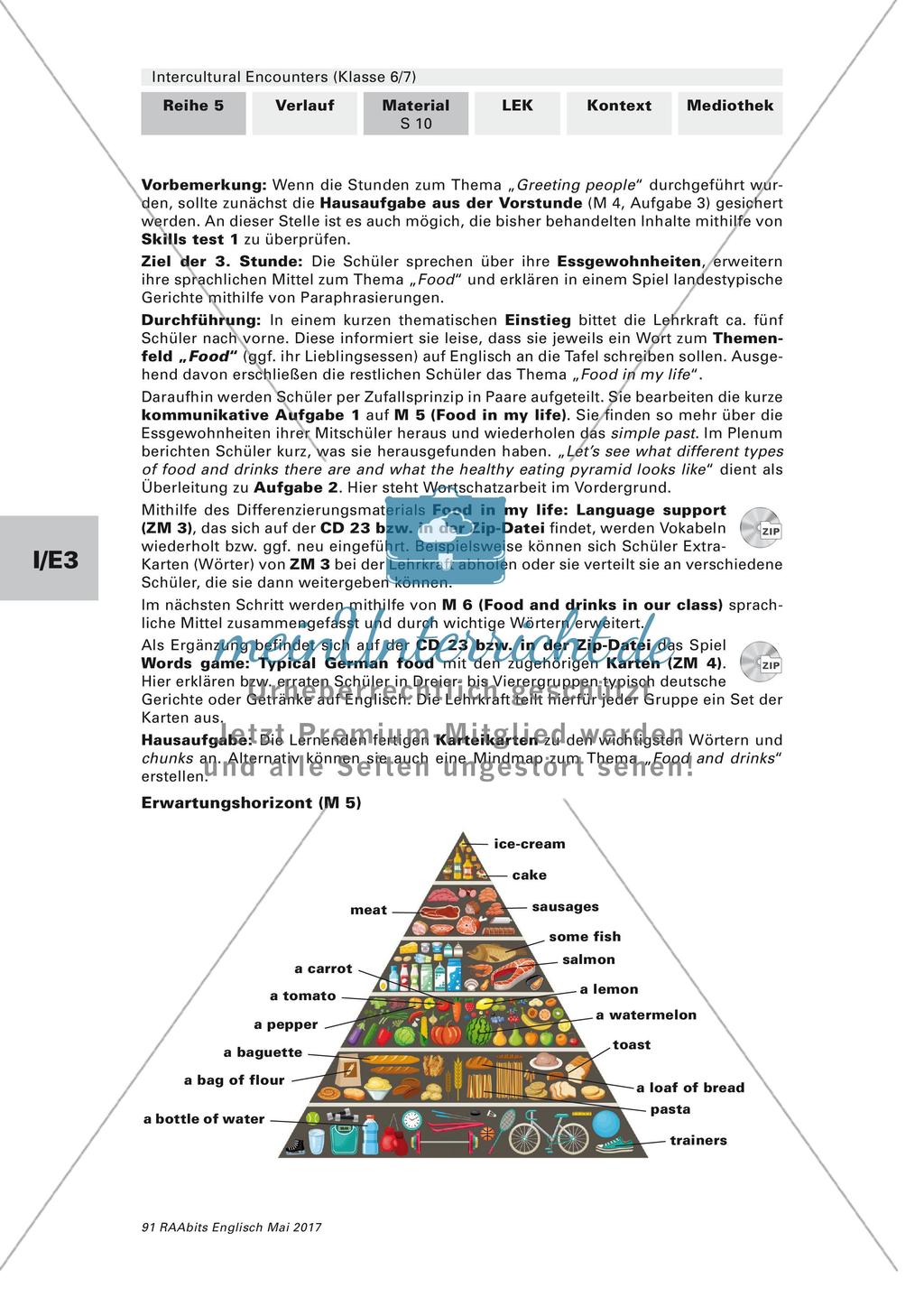 Intercultural Encounters - Eating habits Preview 3