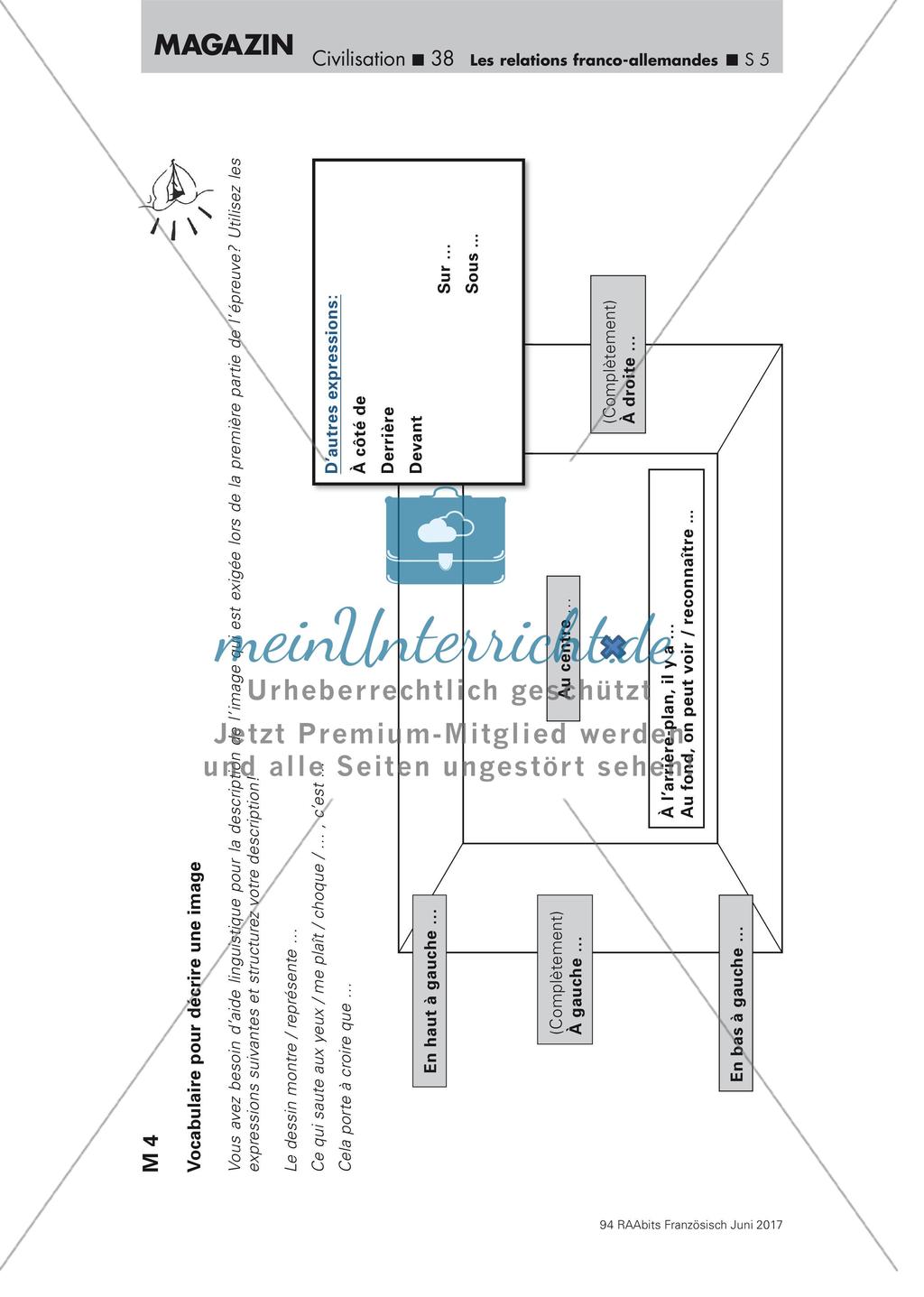 Les relations franco-allemandes - Sammeln von Informationen Preview 1