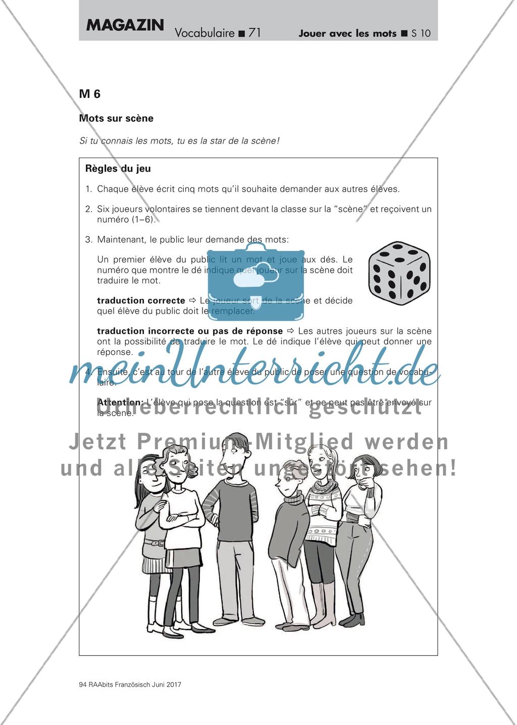 Wortschatzarbeit: Vokabelspiele Preview 10