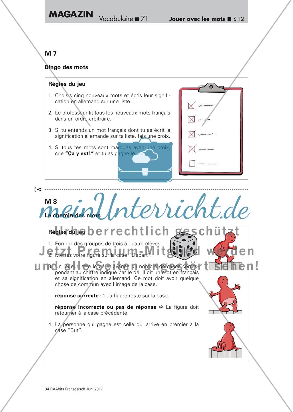 Wortschatzarbeit: Vokabelspiele Preview 12