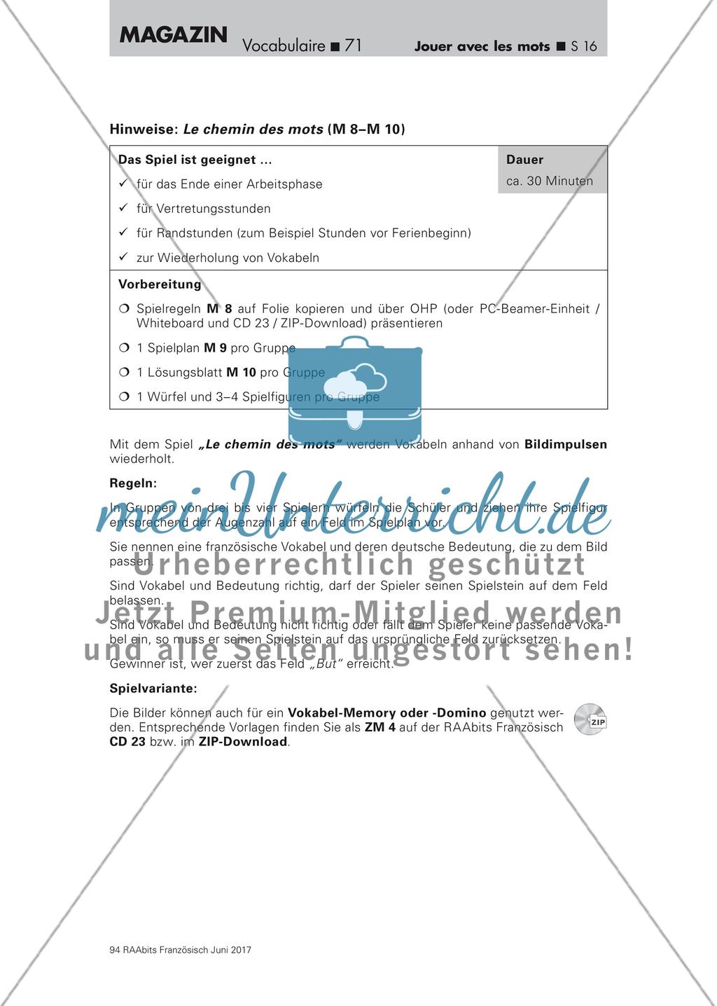 Wortschatzarbeit: Vokabelspiele Preview 16
