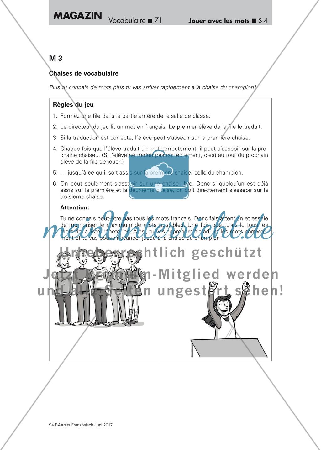 Wortschatzarbeit: Vokabelspiele Preview 4