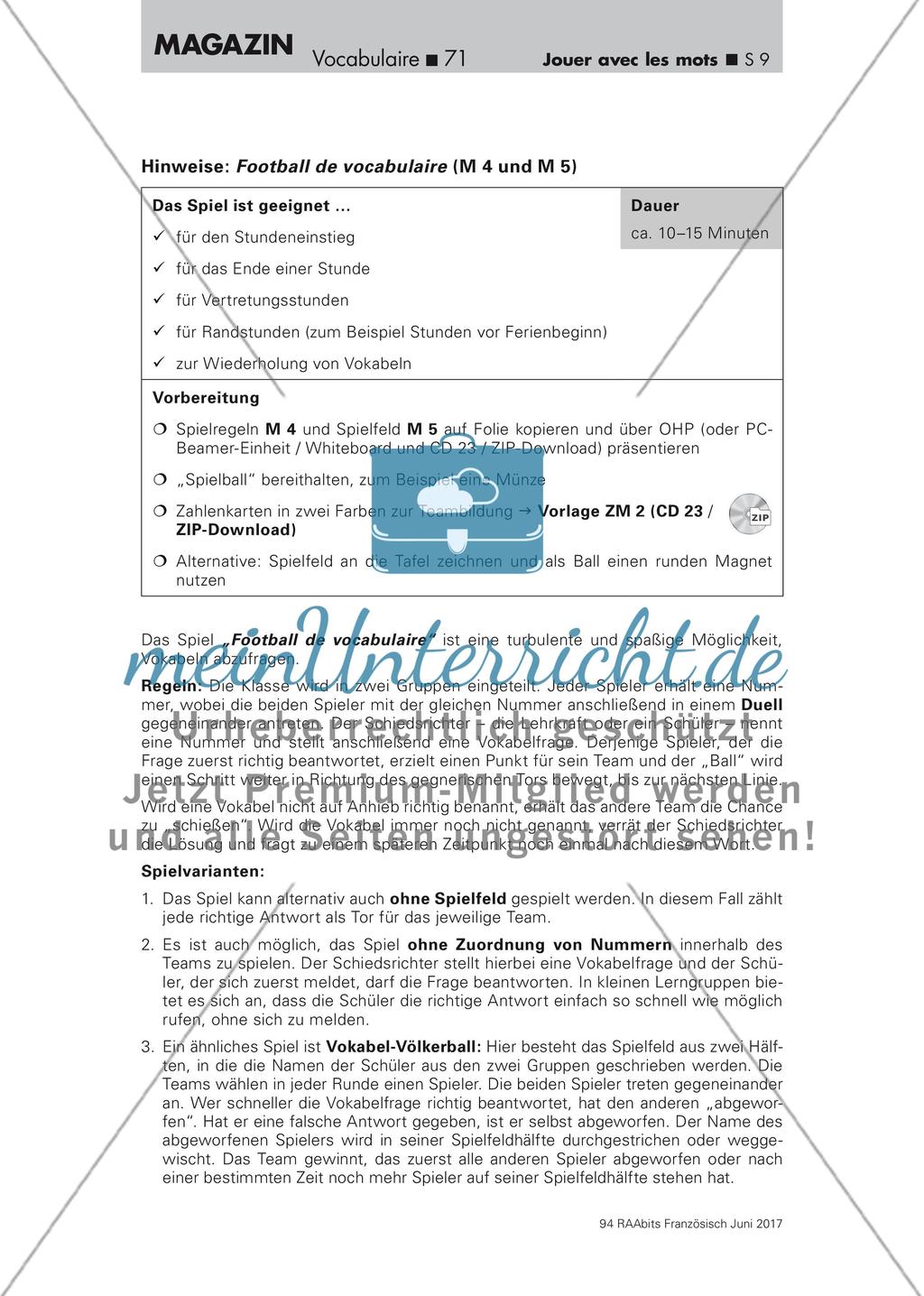 Wortschatzarbeit: Vokabelspiele Preview 9