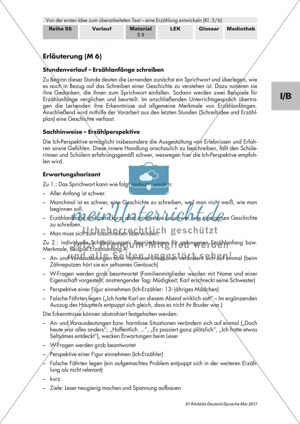 Schreiben von Erzählanfängen Preview 2