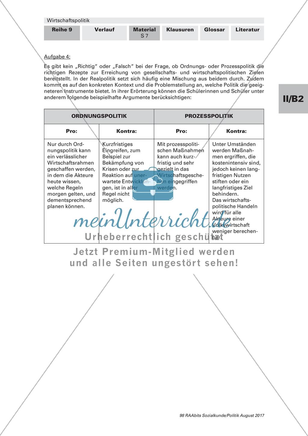 Unterschiedliche Ansätze in der Wirtschaftspolitik Preview 6
