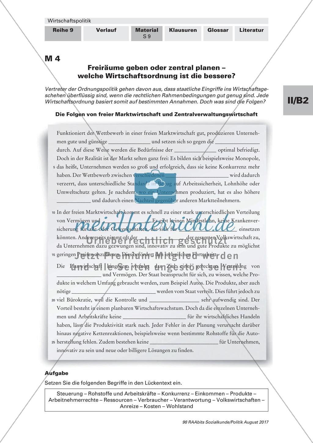 Unterschiedliche Ansätze in der Wirtschaftspolitik Preview 8