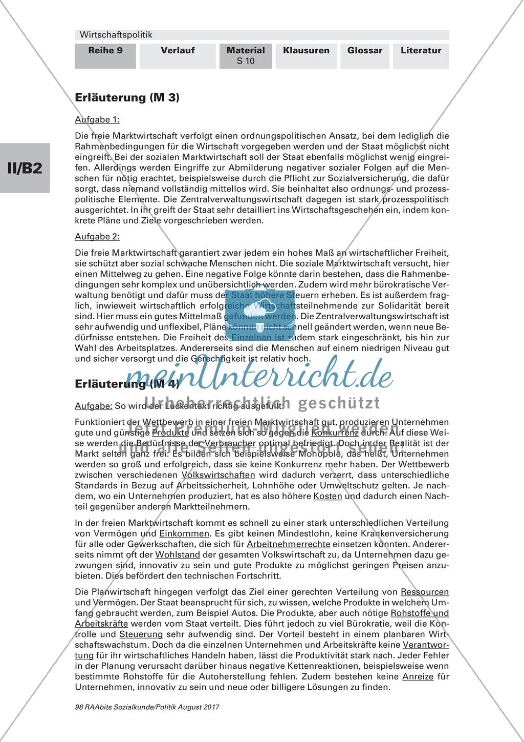 Unterschiedliche Ansätze in der Wirtschaftspolitik Preview 9