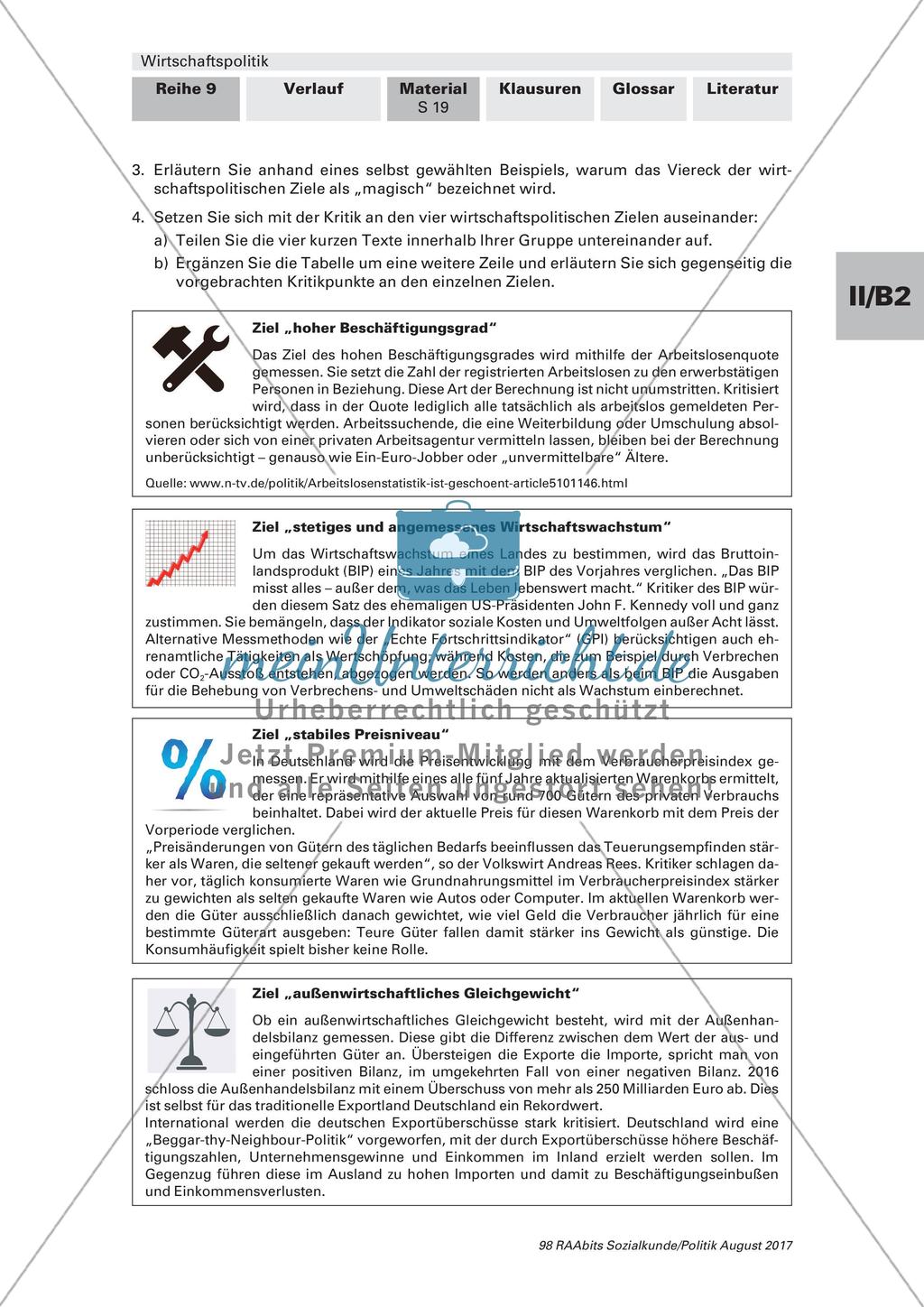 Konkrete Wirtschaftsziele der Bundesregierung Preview 2