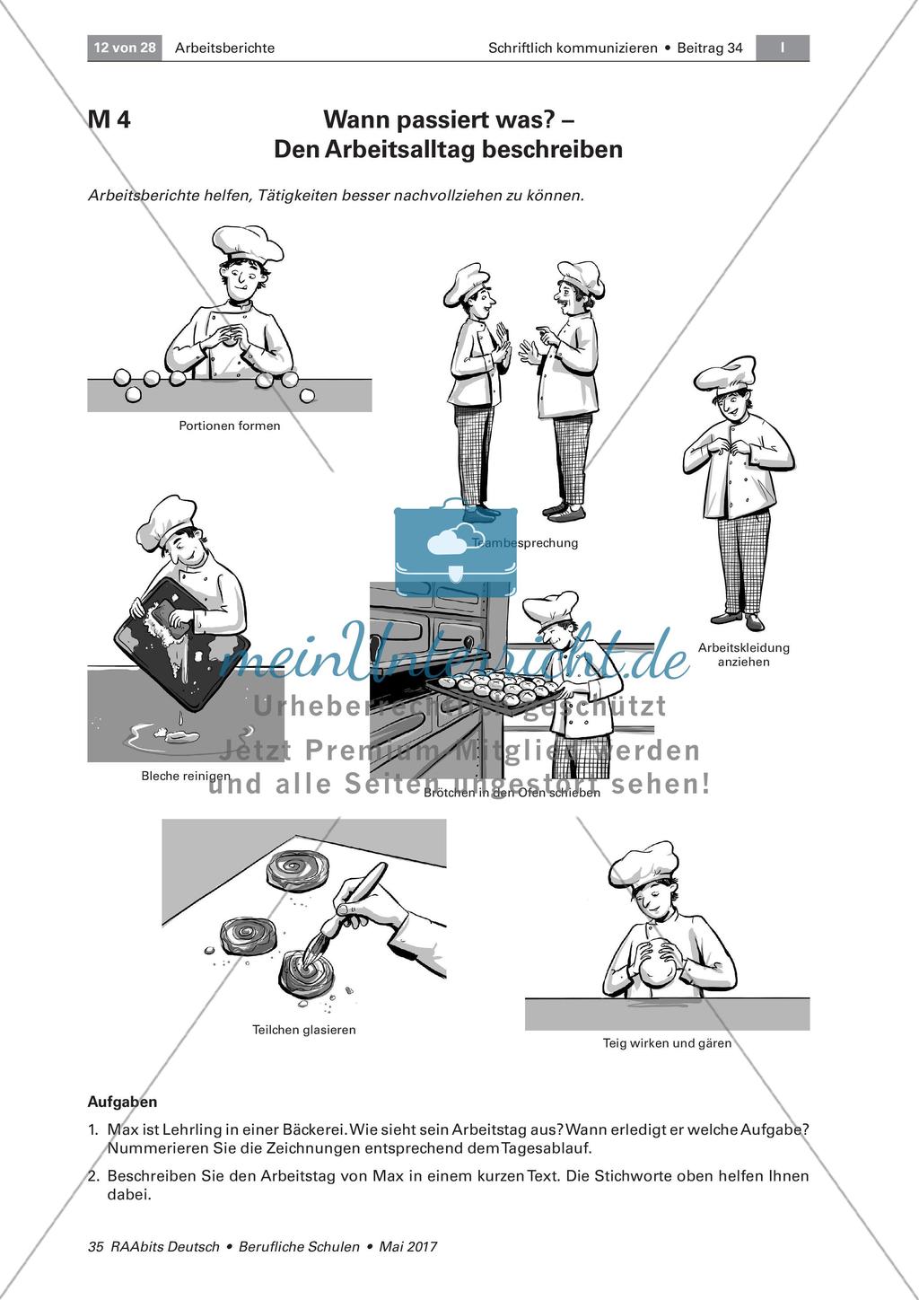 Arbeitsberichte: den Arbeitsalltag dokumentieren Preview 1