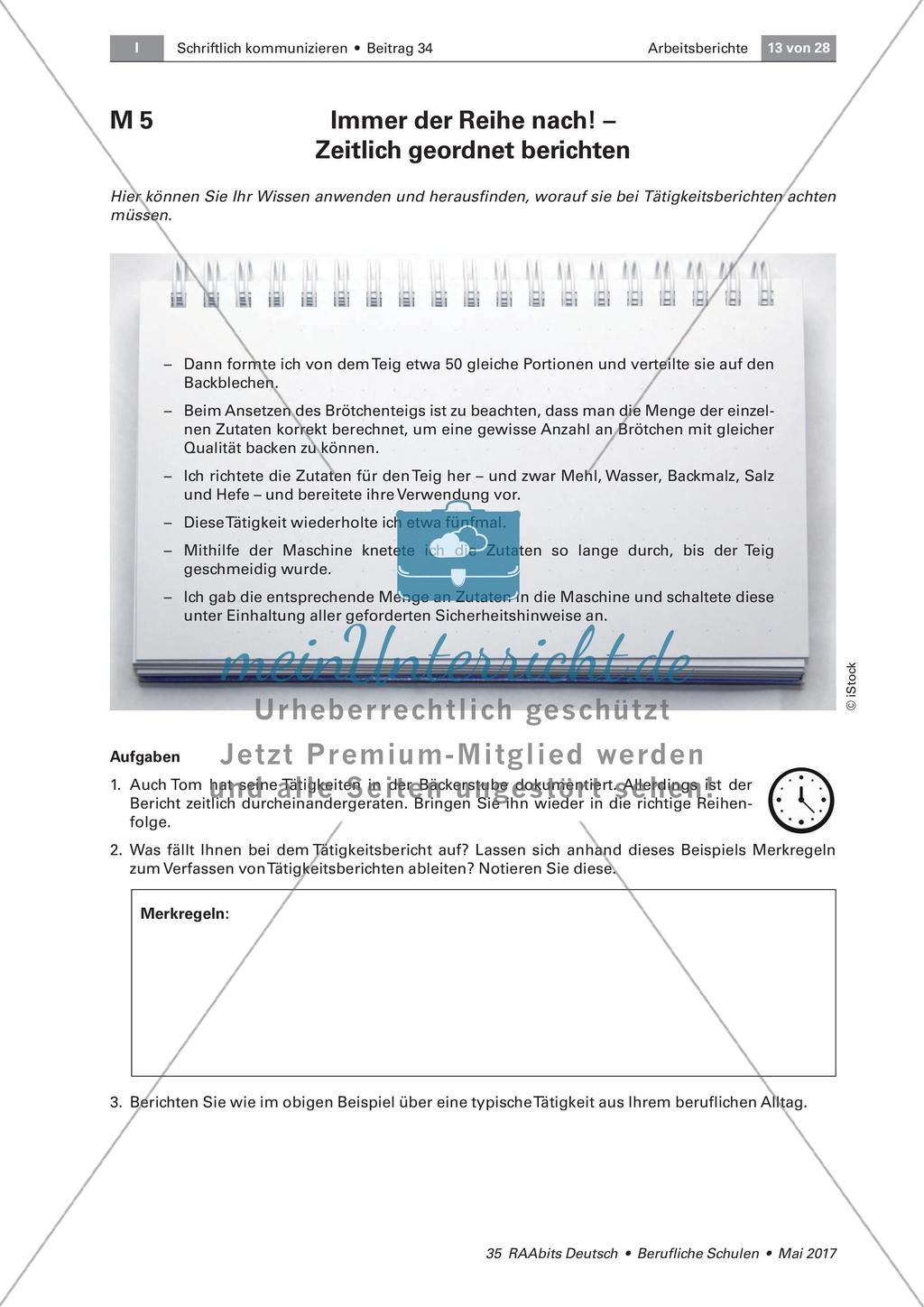 Arbeitsberichte: den Arbeitsalltag dokumentieren Preview 2
