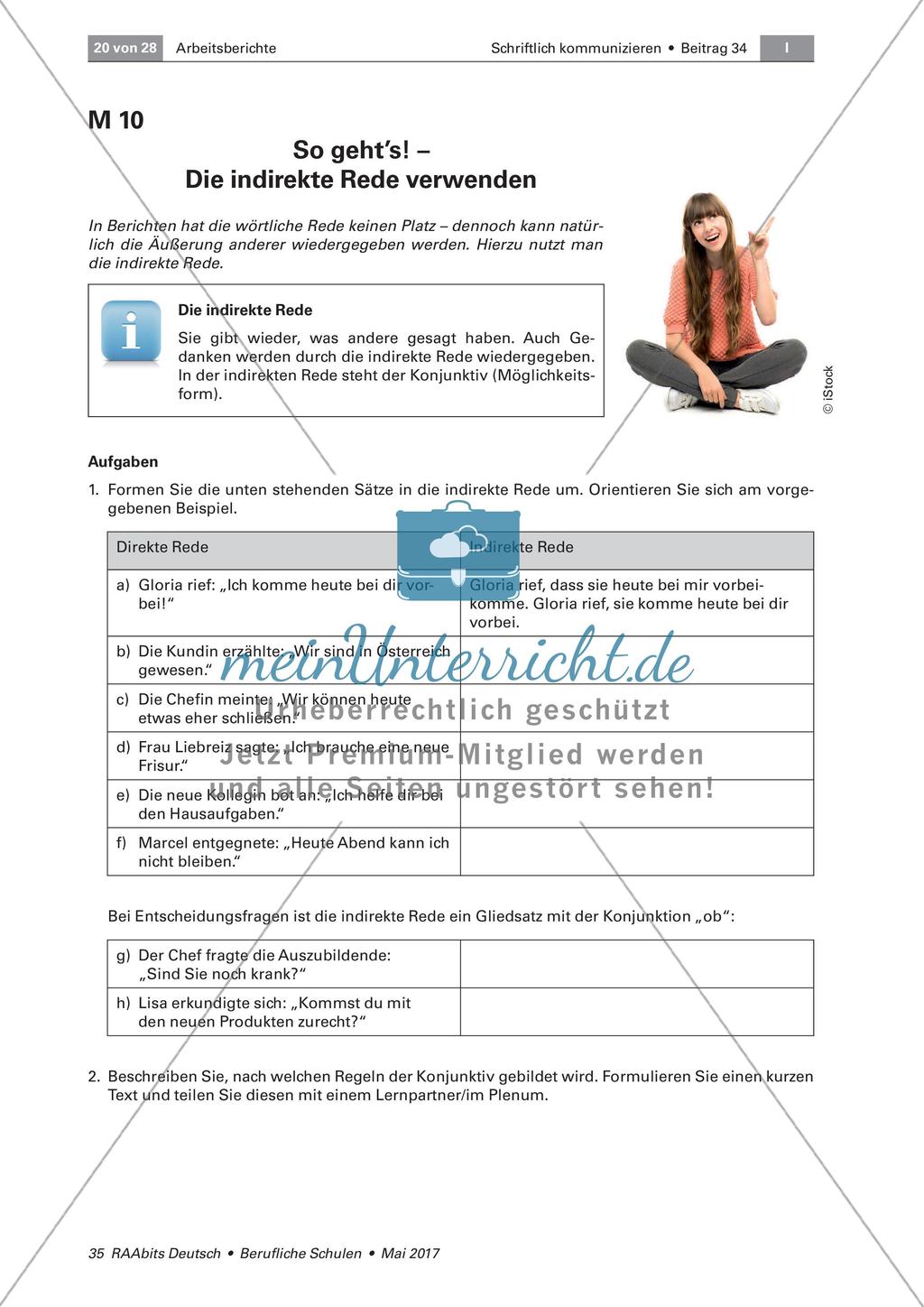 Einsatz und Formen von Arbeitsberichten Preview 4