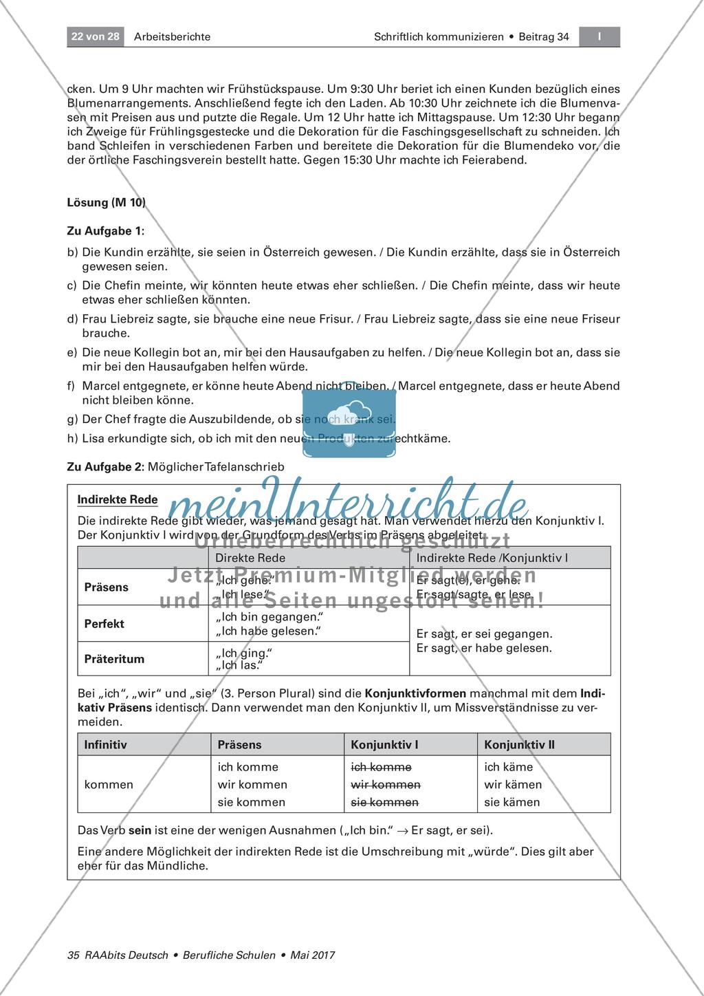 Einsatz und Formen von Arbeitsberichten Preview 6