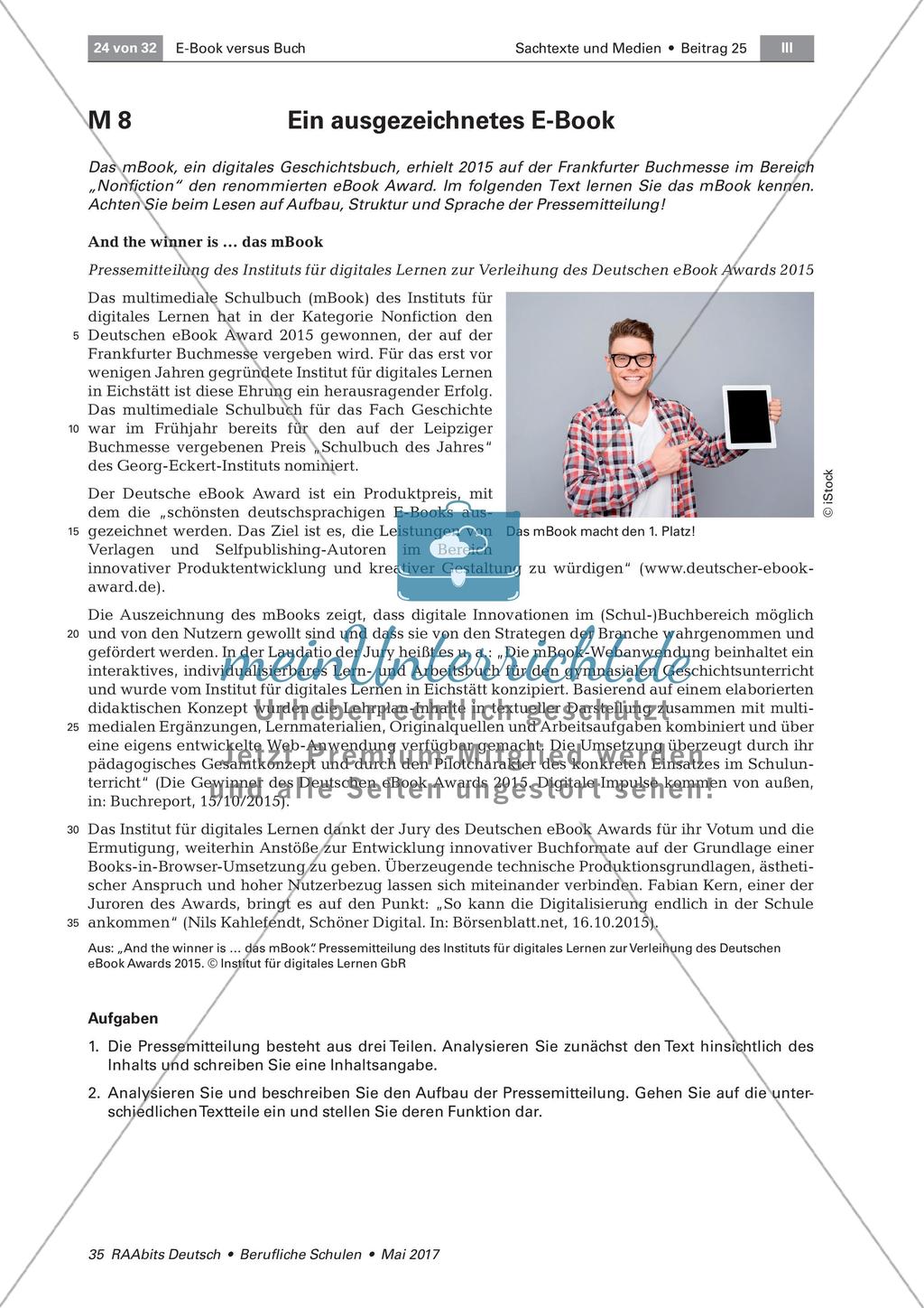 Sachtexte und Medien: Praktische Umsetzungen der Sachtextanalyse Preview 1