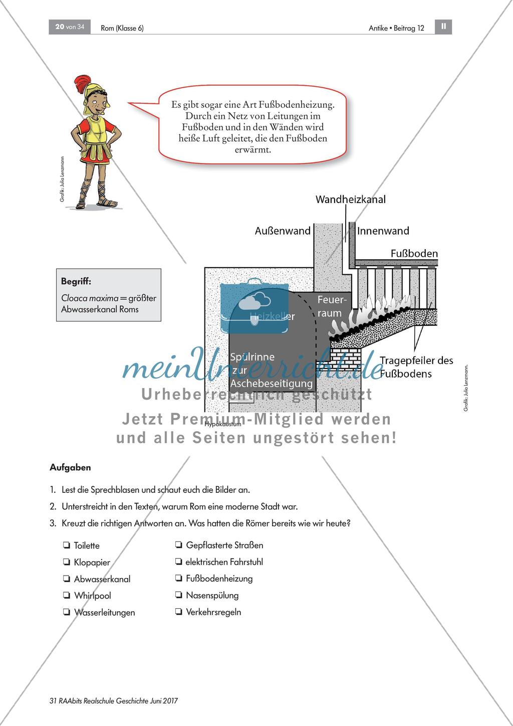 Das Leben in der antiken Weltstadt Rom - Lerntheke Preview 10