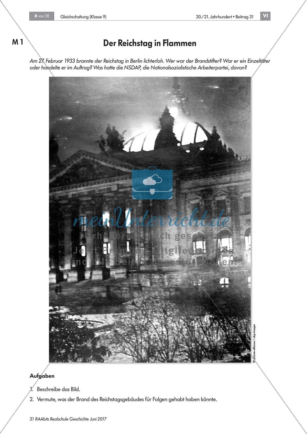 Hitlers Gleichschaltung - der Reichstagsbrand Preview 1