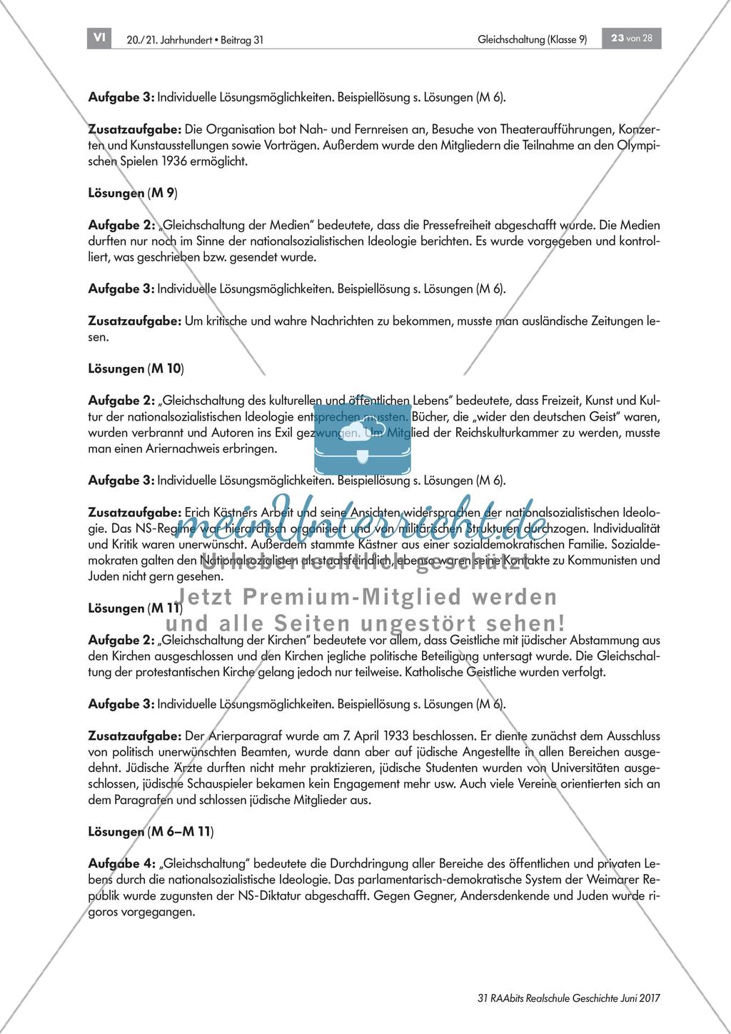Hitlers Gleichschaltung - Anpassung aller Institutionen Preview 11