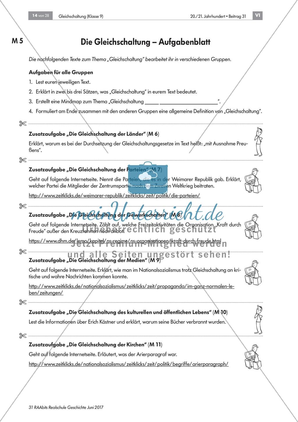 Hitlers Gleichschaltung - Anpassung aller Institutionen Preview 2