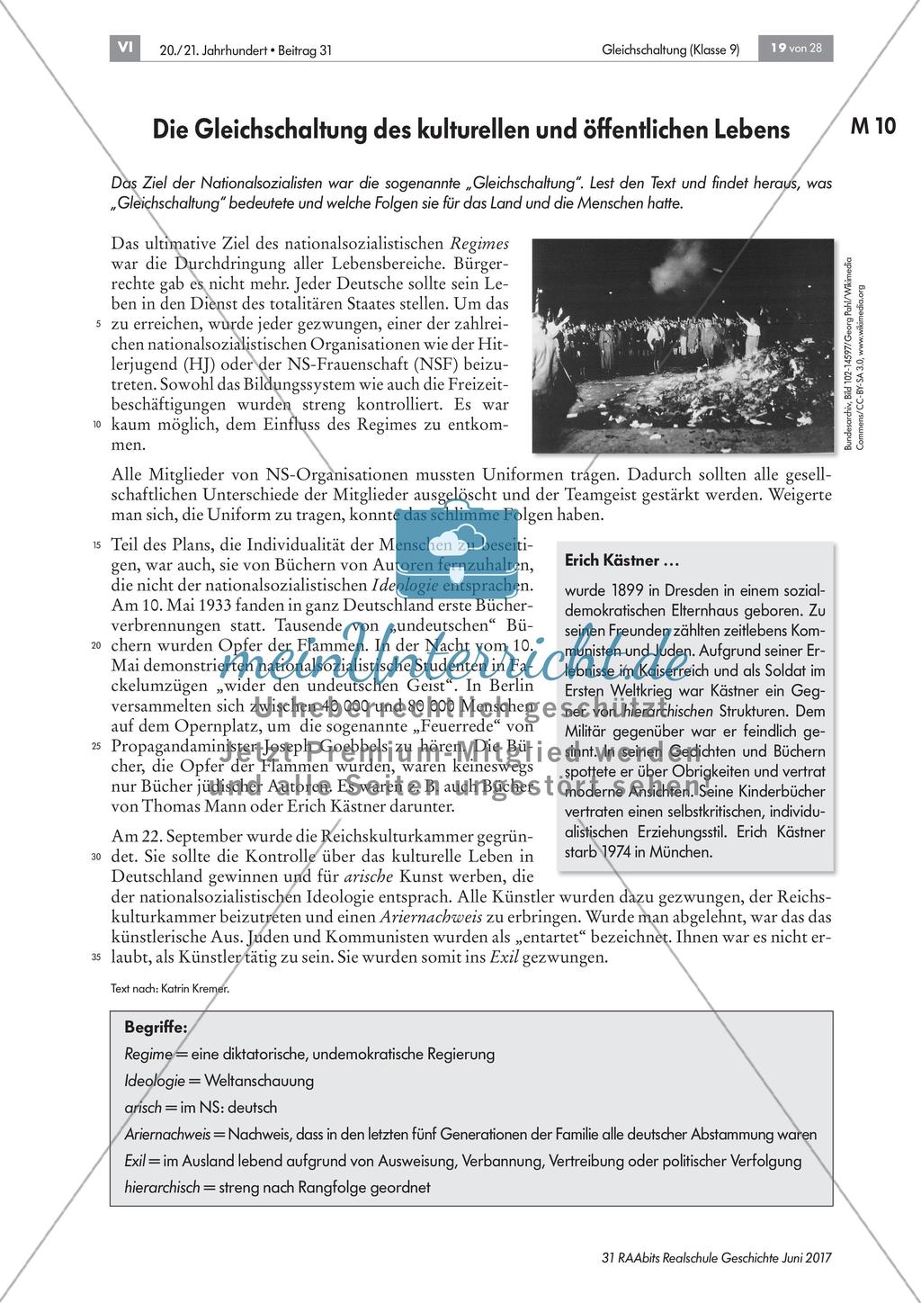 Hitlers Gleichschaltung - Anpassung aller Institutionen Preview 7