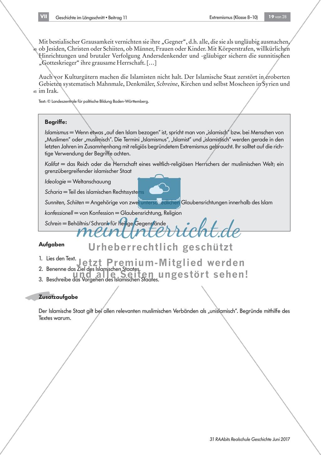 Religiöser Extremismus – Beispiele der Geschichte Preview 12
