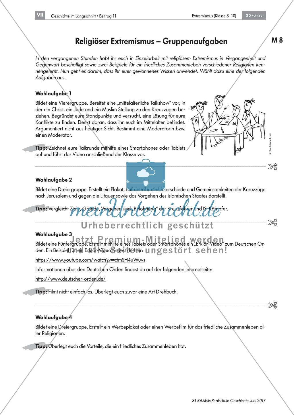 Religiöser Extremismus – Wissen wiederholen und anwenden Preview 1