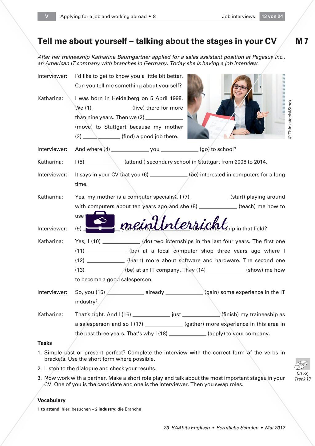Job interview: Presenting yourself Preview 4