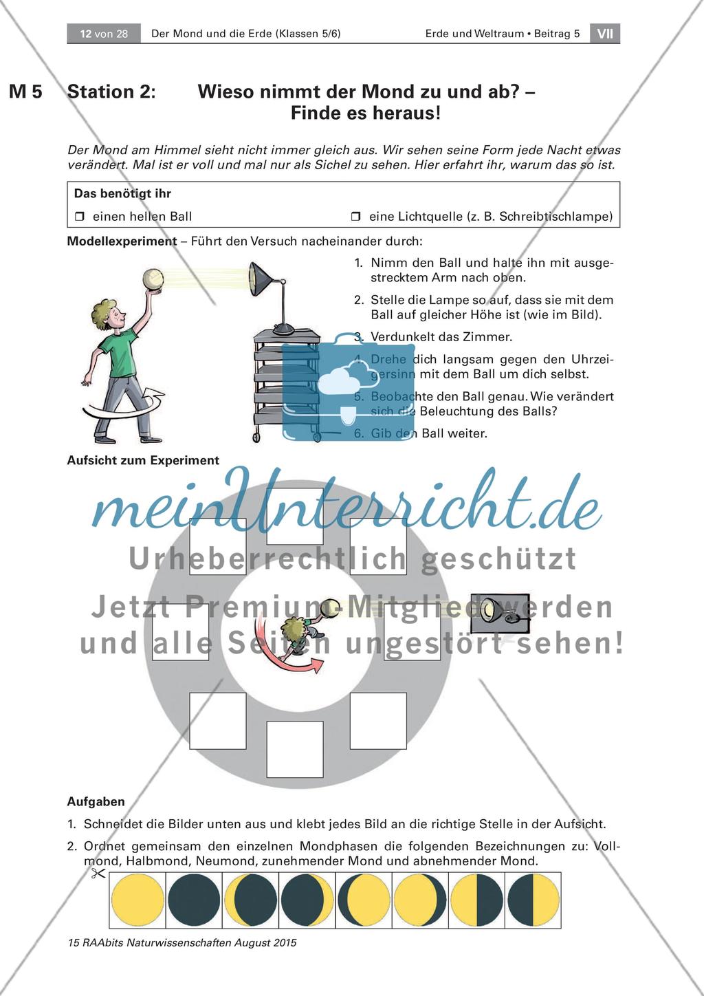 Die Eigenschaften des Monds – Stationenlauf Preview 3