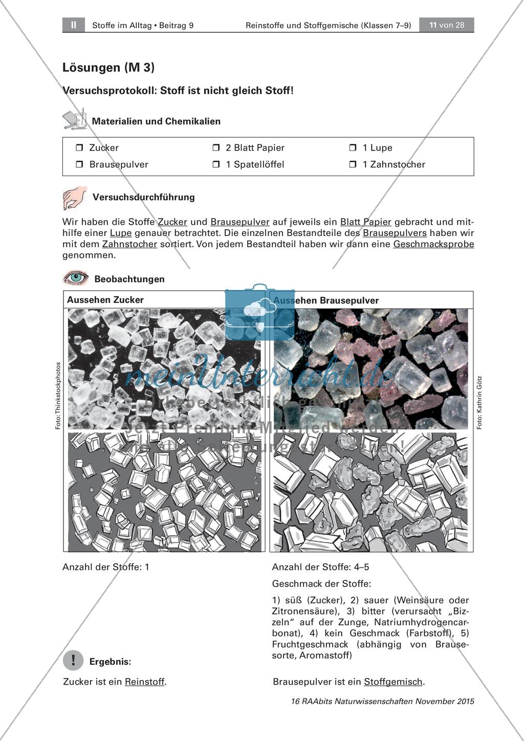 Unterscheidung von Reinstoffen und Stoffgemischen Preview 5
