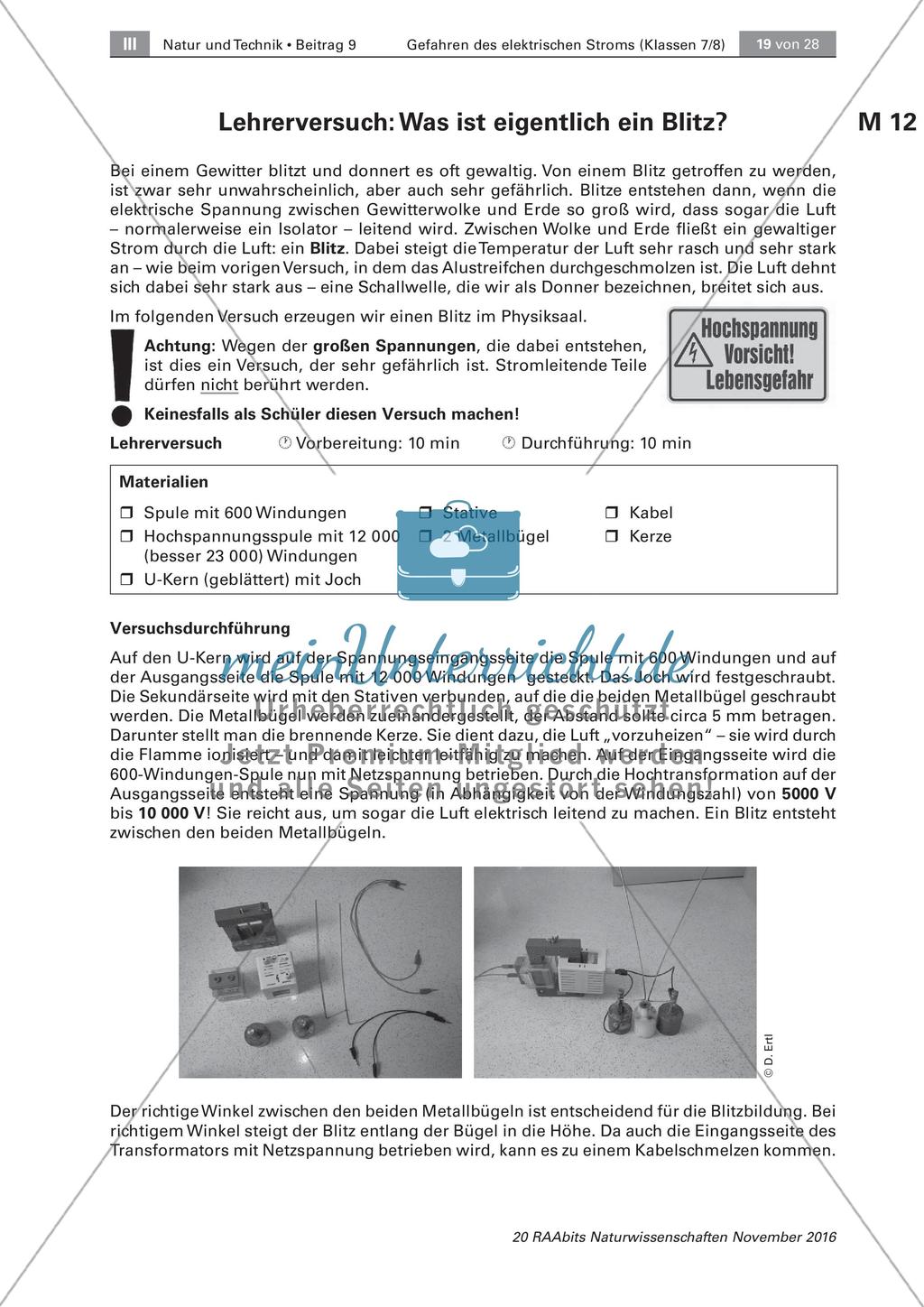 Die Gefahren des elektrischen Stroms Preview 12