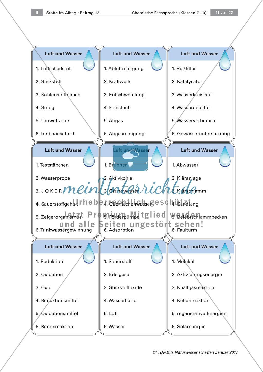 Chemische Fachsprache – Kartenspiel Preview 7
