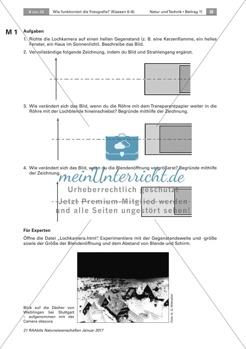 Die Lochkamera: Funktion der Fotografie Preview 2