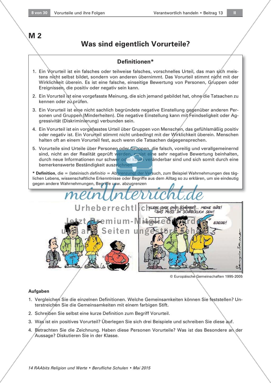 Vorurteile - Defintionen Preview 2