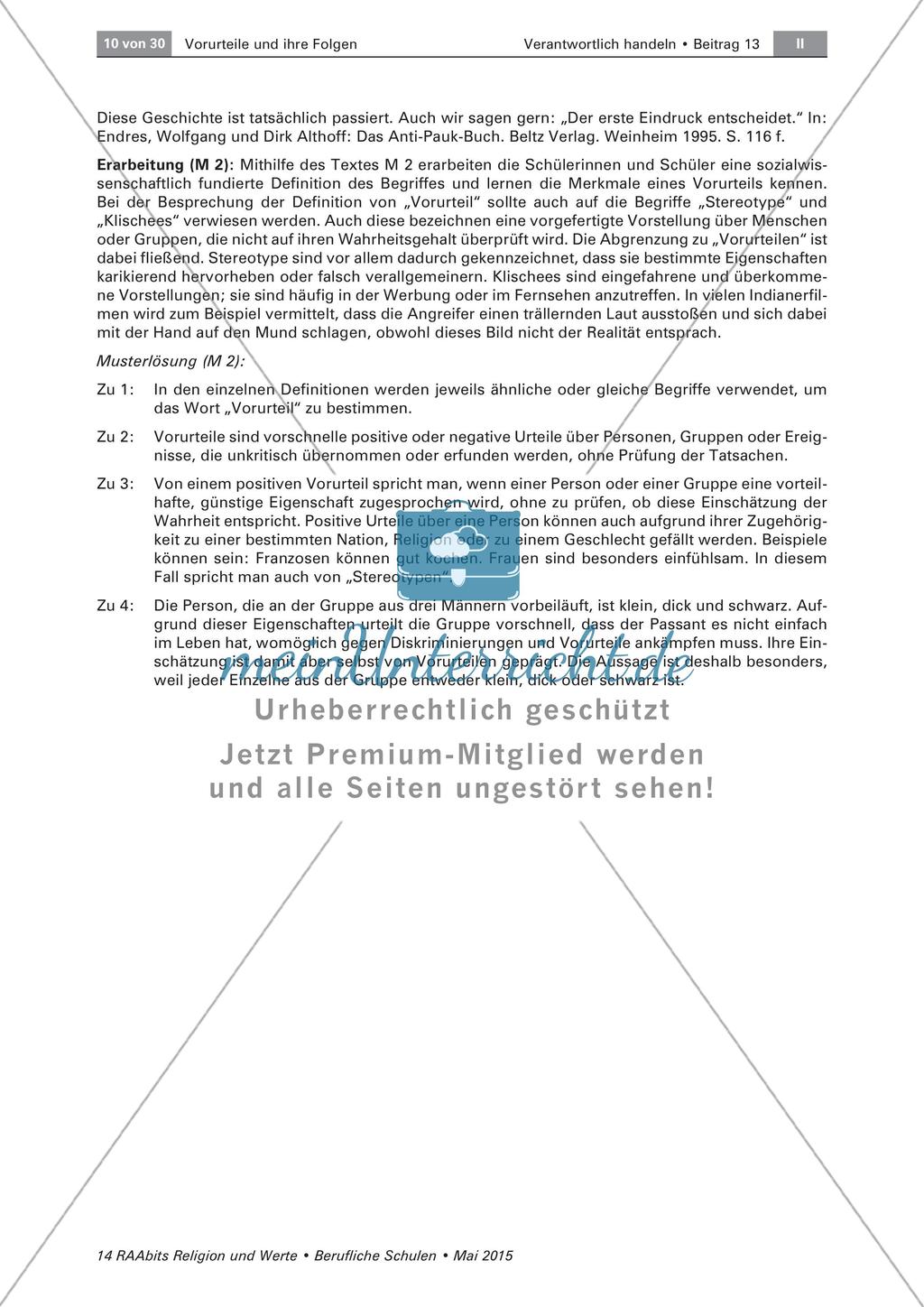 Vorurteile - Defintionen Preview 4