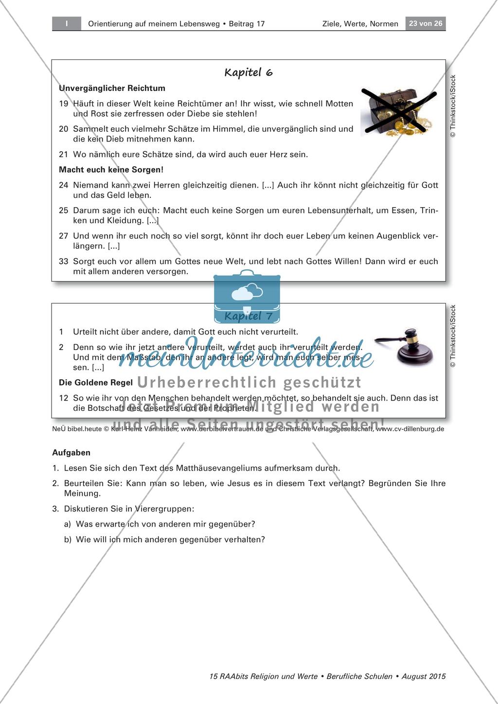 Bergpredigt und Reflexion (Test) Preview 2