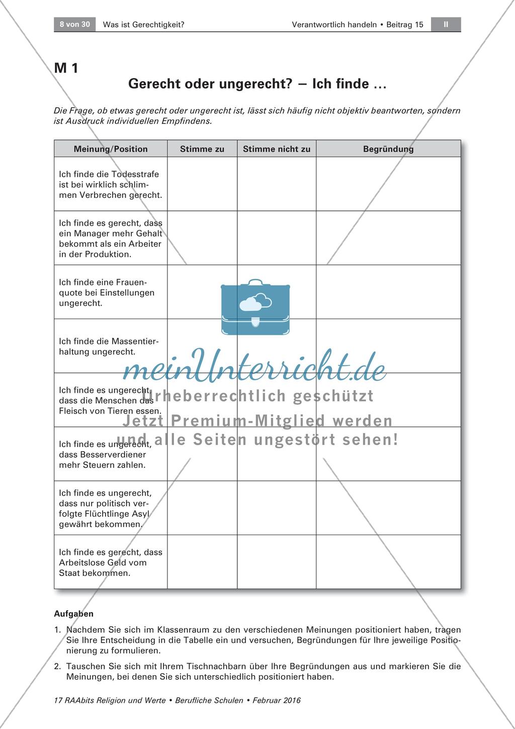 Merkmale von Gerechtigkeit Preview 1