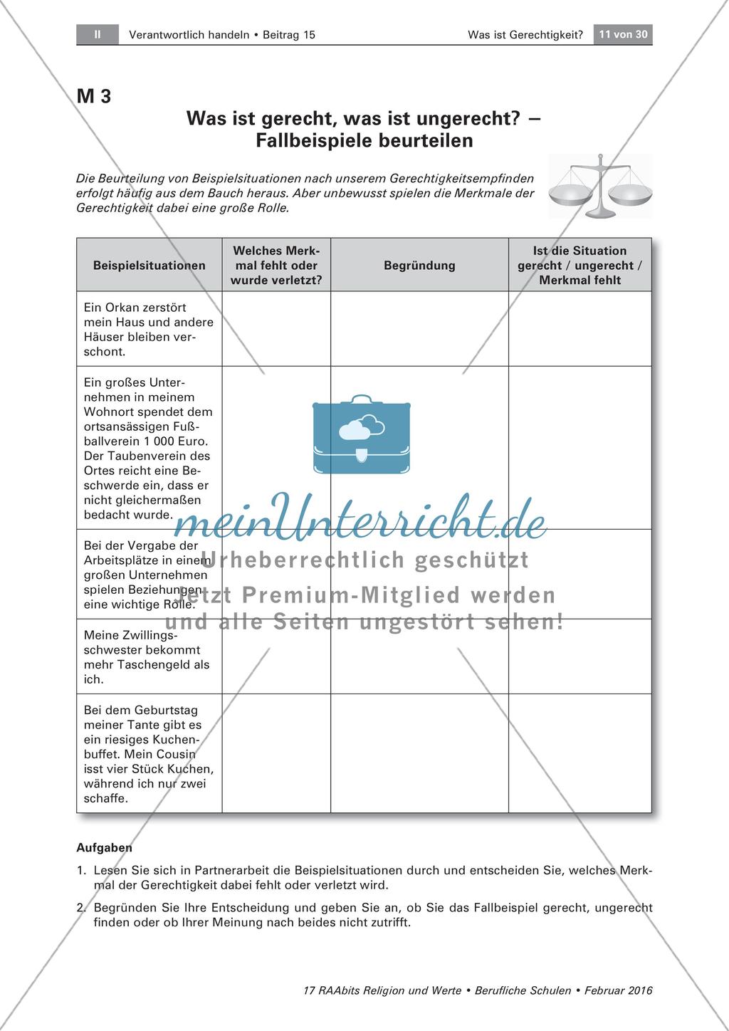 Merkmale von Gerechtigkeit Preview 4