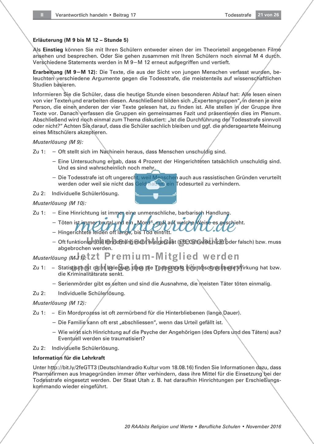 Argumente gegen die Todesstrafe Preview 5