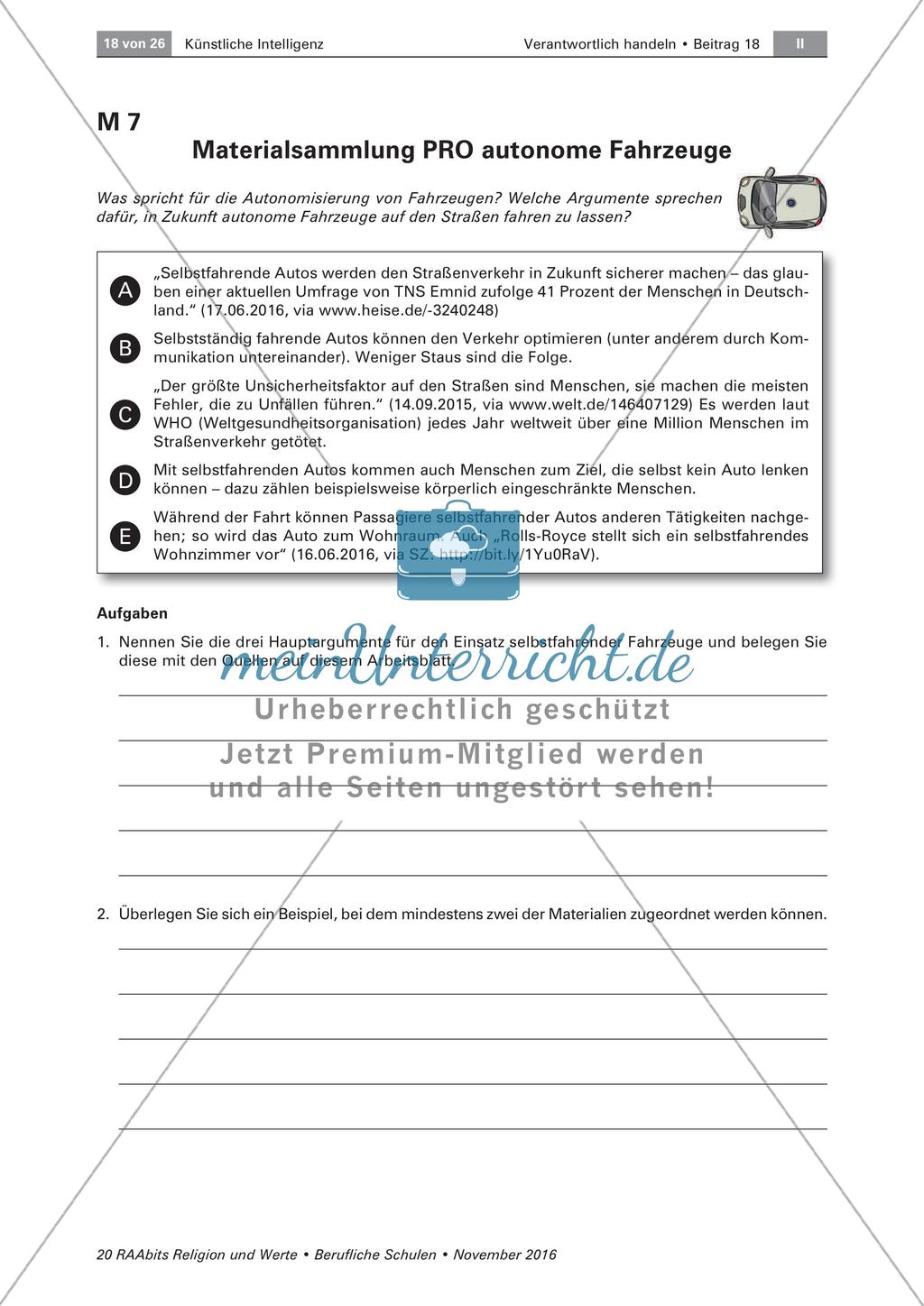 Pro und Kontra zu Autonomisierung Preview 1
