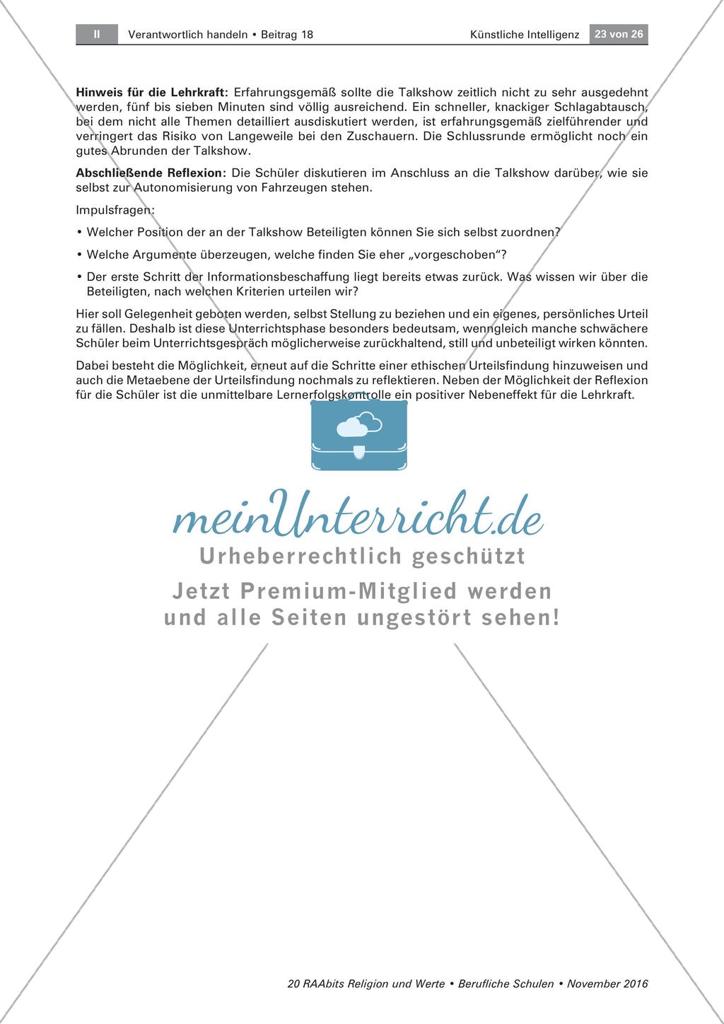 Pro und Kontra zu Autonomisierung Preview 6