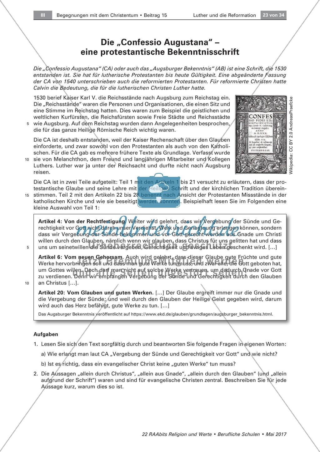 Texte, Medien, Entwicklungen - Bausteine zur Reformation Preview 3