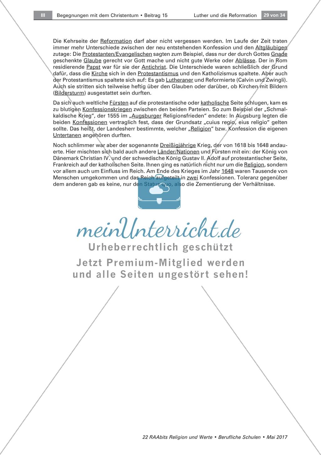 Texte, Medien, Entwicklungen - Bausteine zur Reformation Preview 9