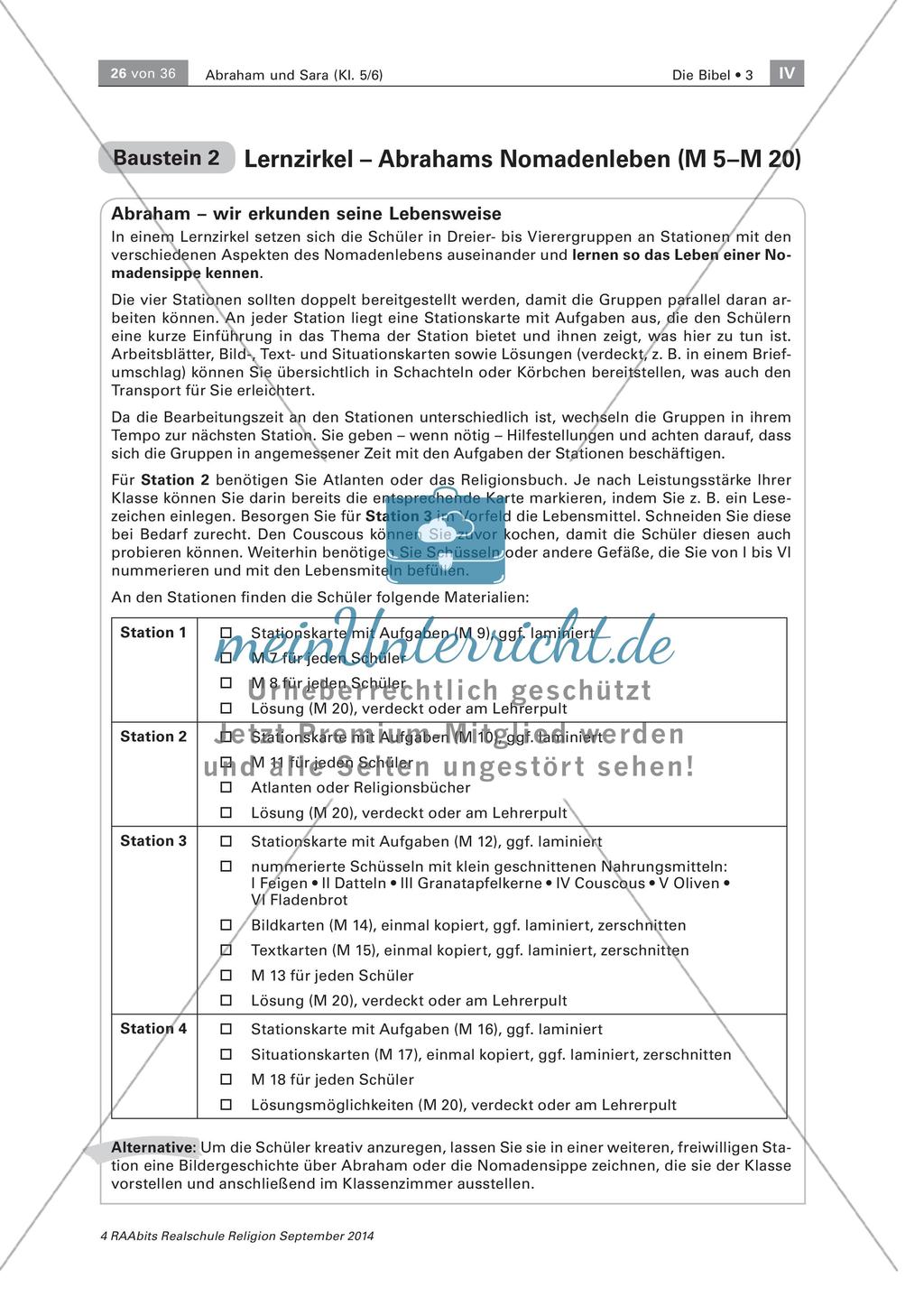 Lernzirkel - Abrahams Nomadenleben Preview 14