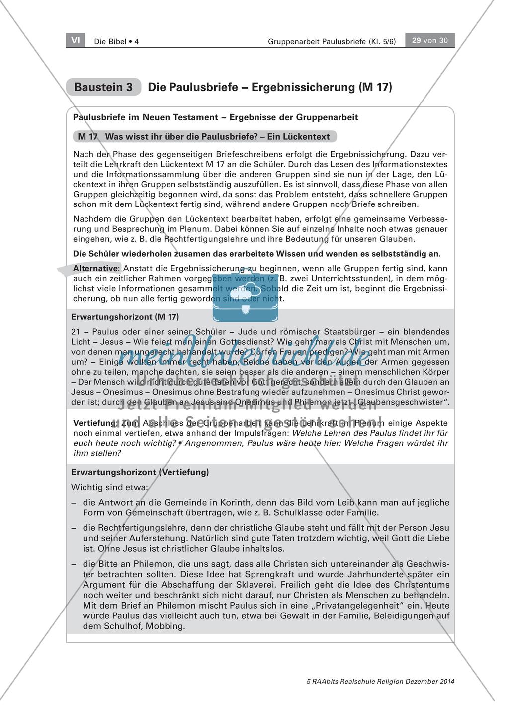 Lückentext zu den Paulusbriefen Preview 2
