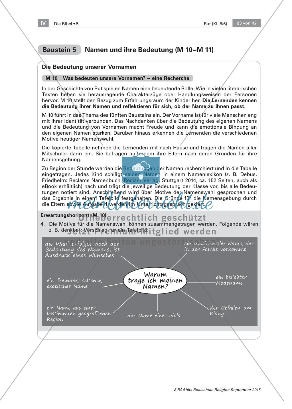 Die Bedeutung der Namen im Buch Rut Preview 3