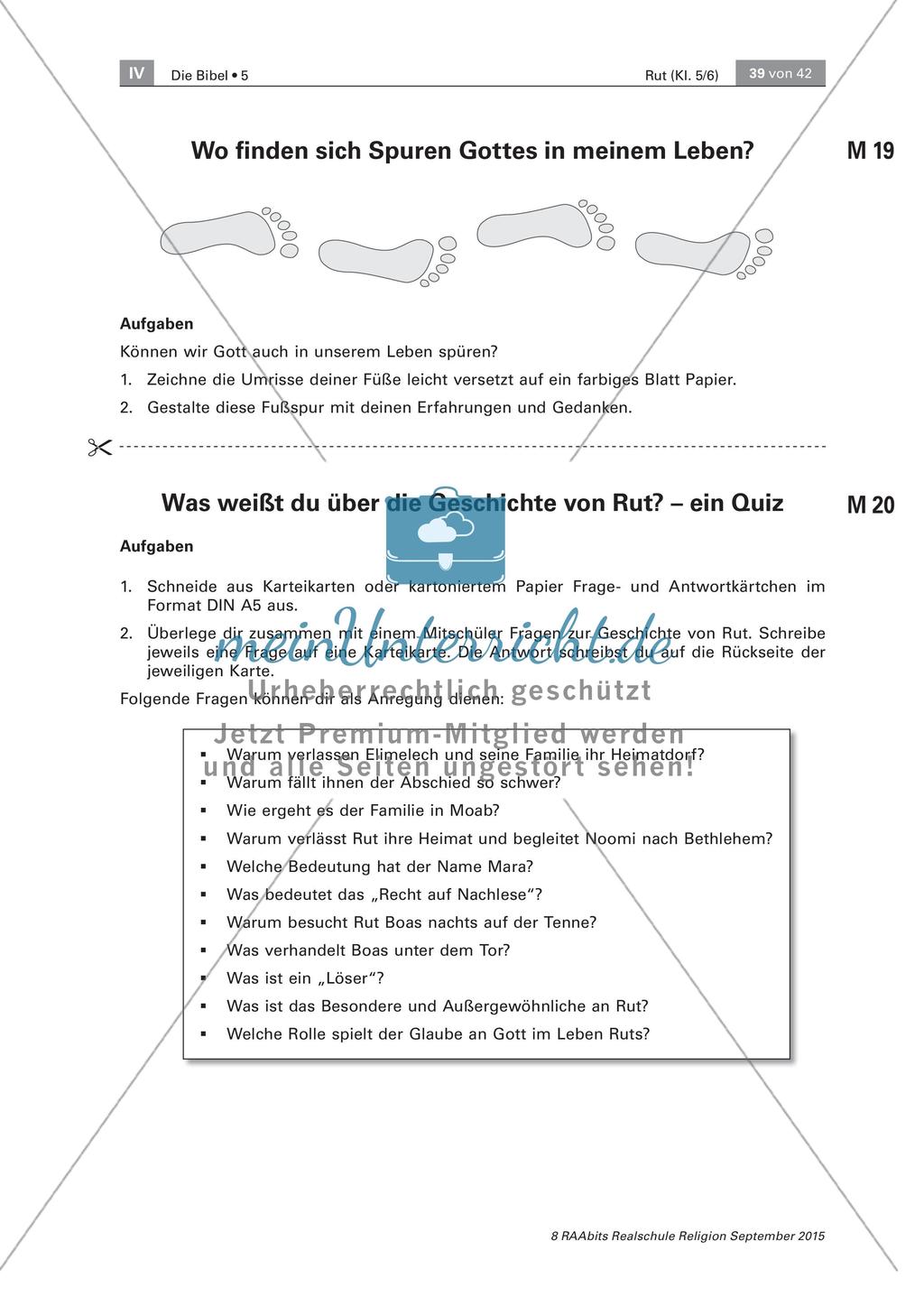 Spuren Gottes in meinem Leben und ein Quiz Preview 1