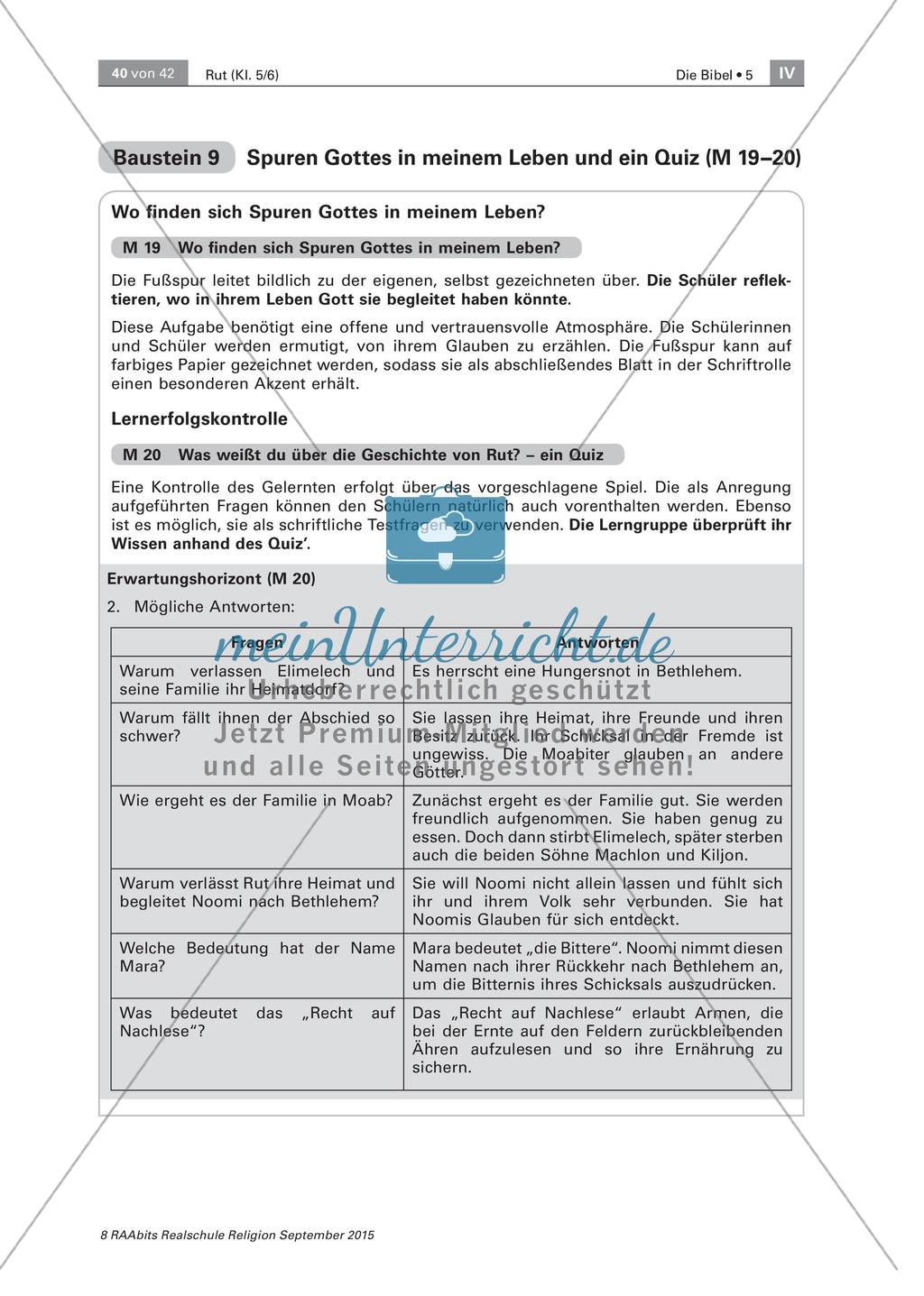 Spuren Gottes in meinem Leben und ein Quiz Preview 2