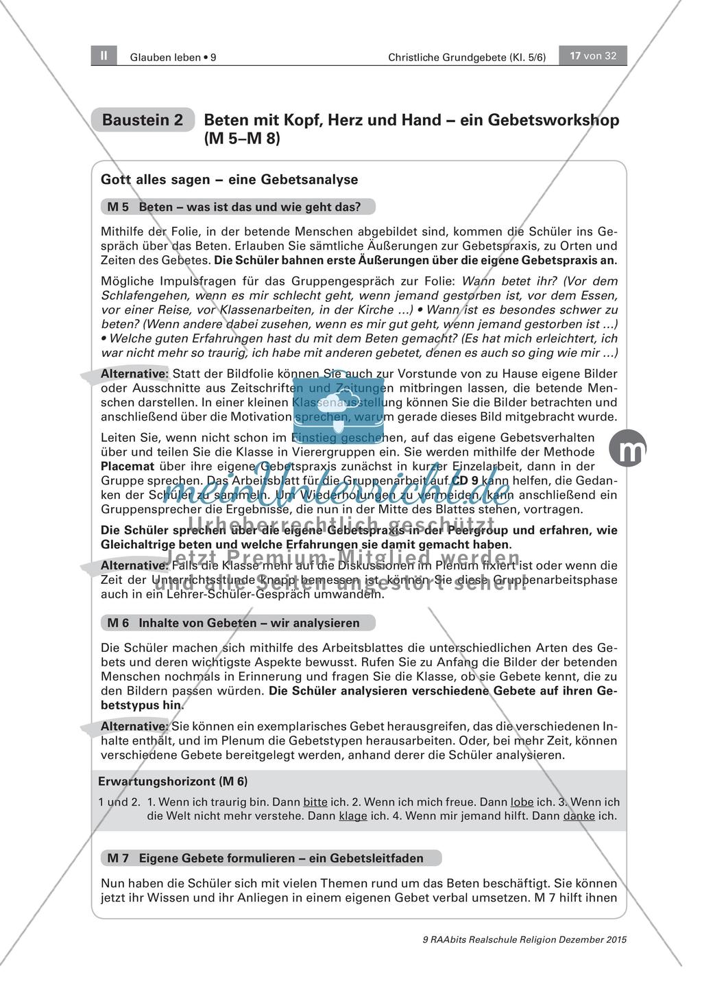Beten: Gebetsanalyse und Psalme Preview 5