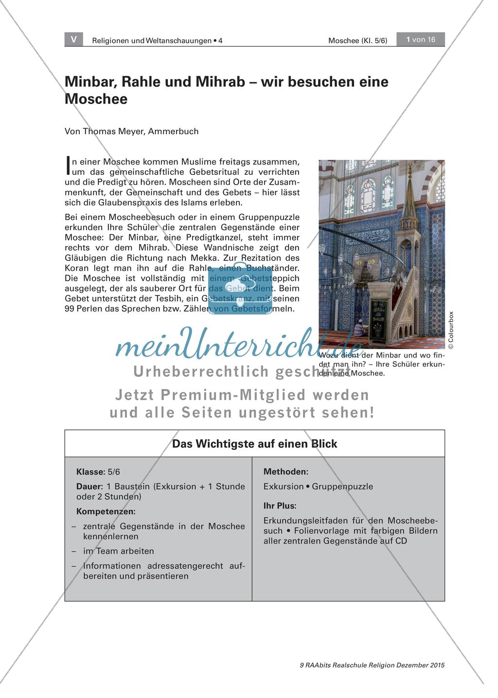 Der Besuch einer Moschee Preview 1